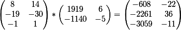 Multiplication result